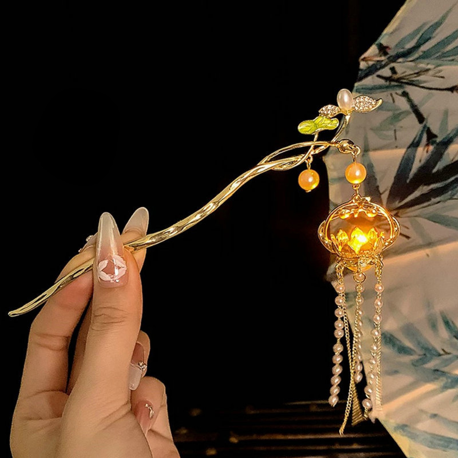 Luminous Flower Hairpin Exquis - Hanbok Hair Pin recension och pris