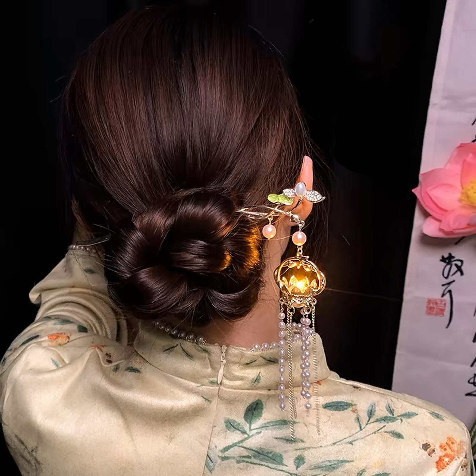 Luminous Flower Hairpin Exquis - Hanbok Hair Pin recension och pris