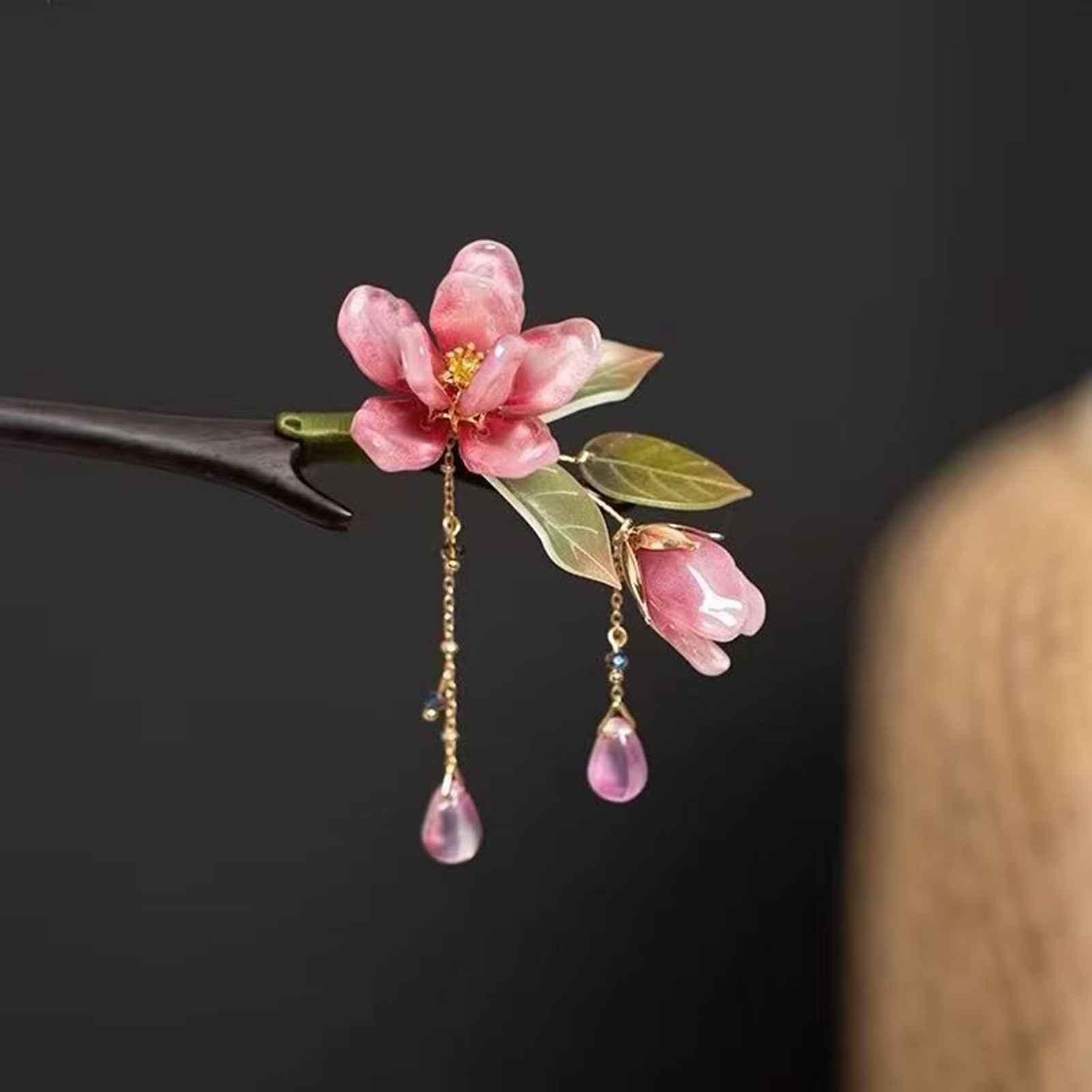 Floral Hair Stick Chinese Styl - Hanbok Hair Pin recension och pris