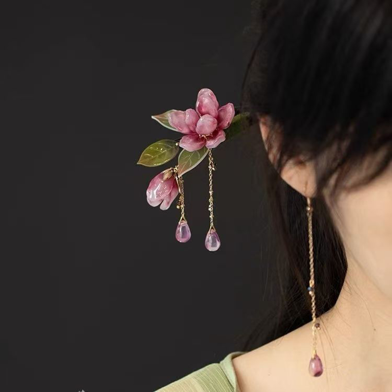 Floral Hair Stick Chinese Styl - Hanbok Hair Pin recension och pris