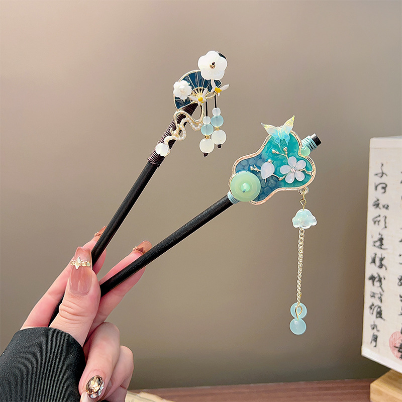 Classic Tassel Hair Stick Blac - Hanbok Hair Pin recension och pris