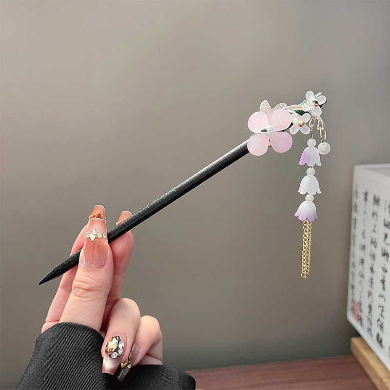 Classic Tassel Hair Stick Blac - Hanbok Hair Pin recension och pris
